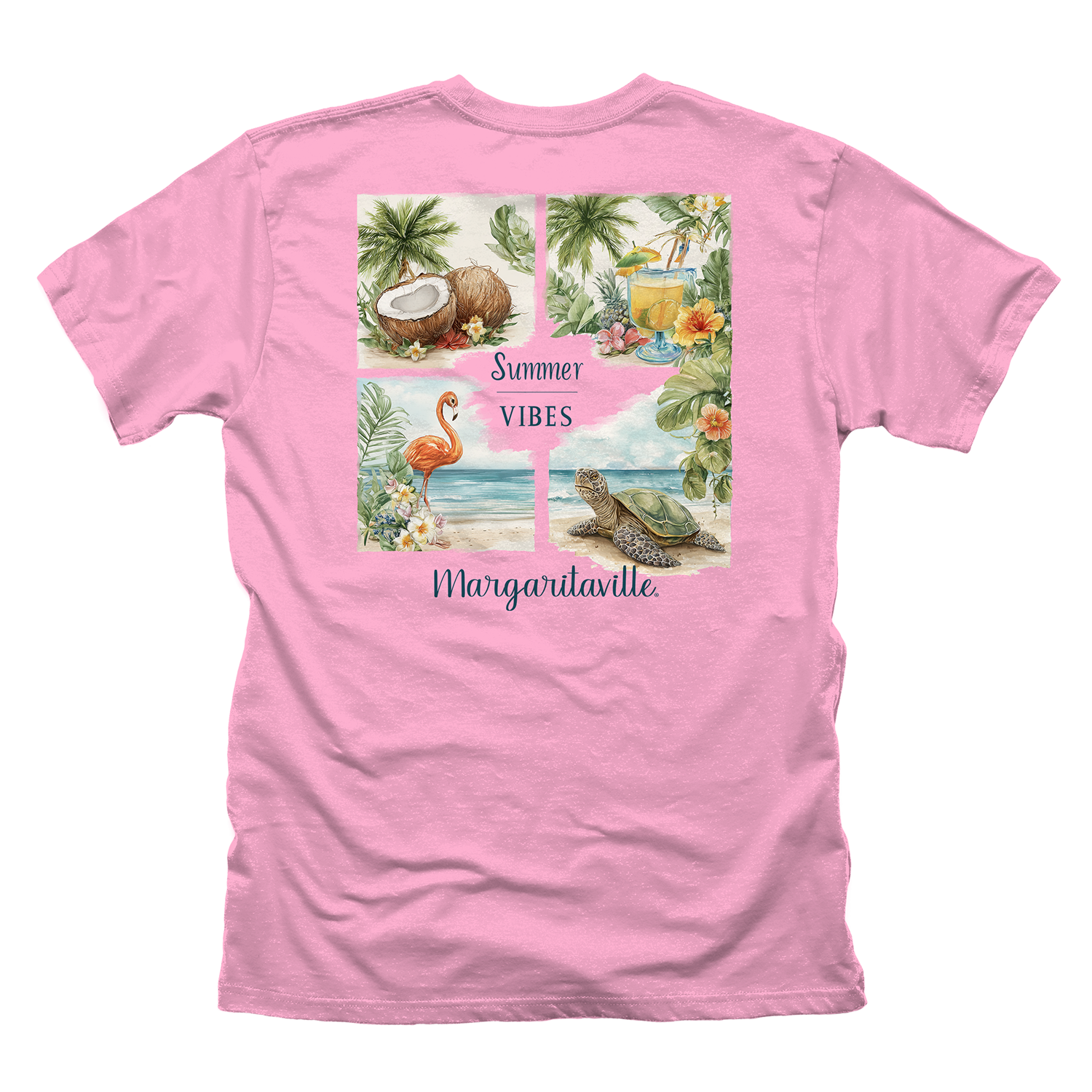 Summer Vibes T-Shirt - Pink