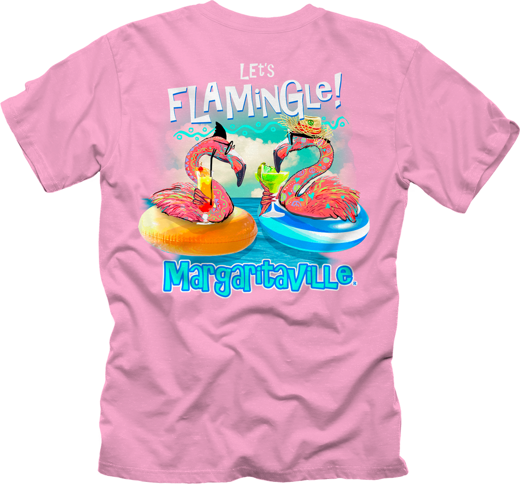 Let's Flamingle Beach Tote Bags